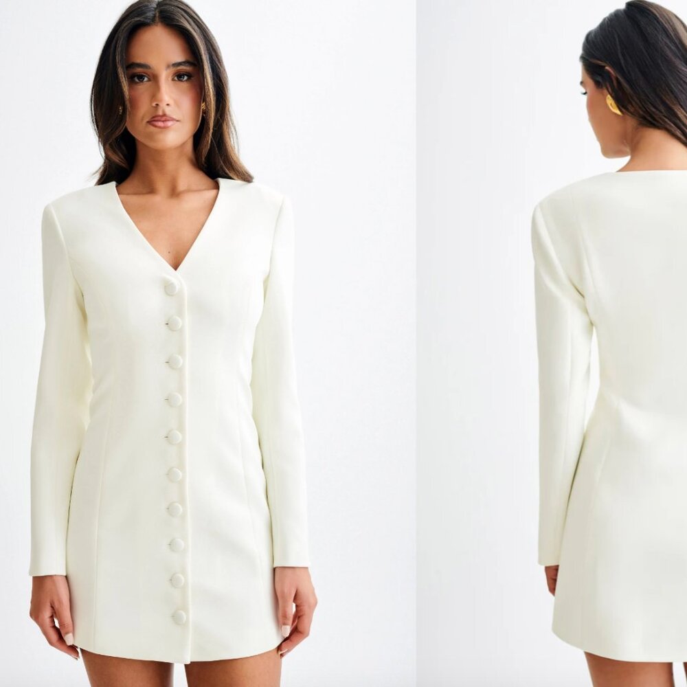 Long Sleeve Blazer Mini Dress